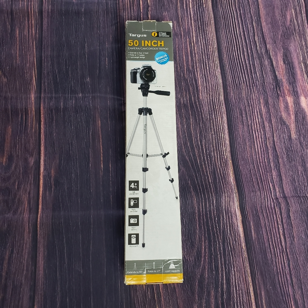 Targus 50 Inch Camera Camcorder Tripod Lightweight With Carry Case